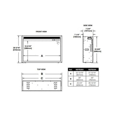 Napoleon 30-in Cineview Built-In Electric Fireplace