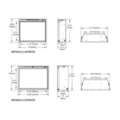 Napoleon Ascent 33-In Dual Voltage Built-In Electric Fireplace