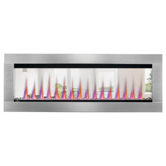 Napoleon 50-In CLEARion ELITE See-Thru Electric Fireplace w/ Decorative Stainless Steel Trim Kit