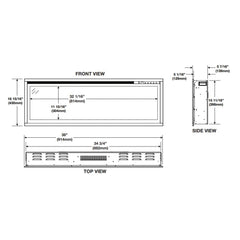 Napoleon 36-In Entice Wall Mount Electric Fireplace