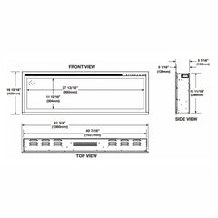 Napoleon 42-In Entice Wall Mount Electric Fireplace