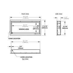 Napoleon 42-In Alluravision Slim Wall Mount Electric Fireplace - NEFL42CHS