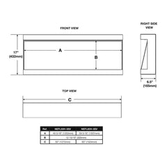 Napoleon 50-In TriVista Pictura 3-Sided Wall Mount Electric Fireplace