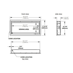 Napoleon 60-In Alluravision Deep Wall Mount Electric Fireplace - NEFL60CHD