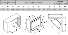 Dimplex 25-In Multi-Fire XD Contemporary Electric Fireplace Insert