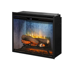 Dimplex 24 Inch Revillusion Deluxe Built-In Electric Fireplace w/ Weathered Concrete