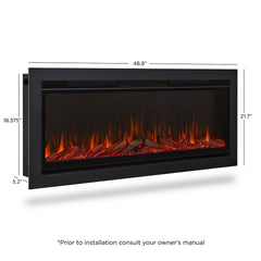 Real Flame 49-In Linear Electric Fireplace