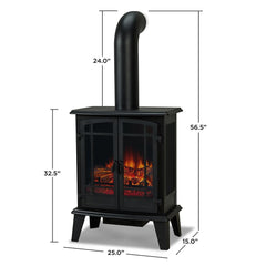 Foster Freestanding Electric Stove in Black