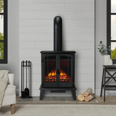 Foster Freestanding Electric Stove in Black