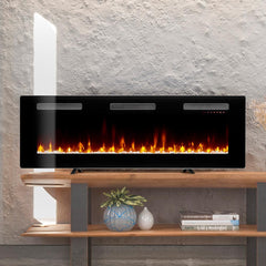 Sierra 60-In Wall Mount Electric Fireplace