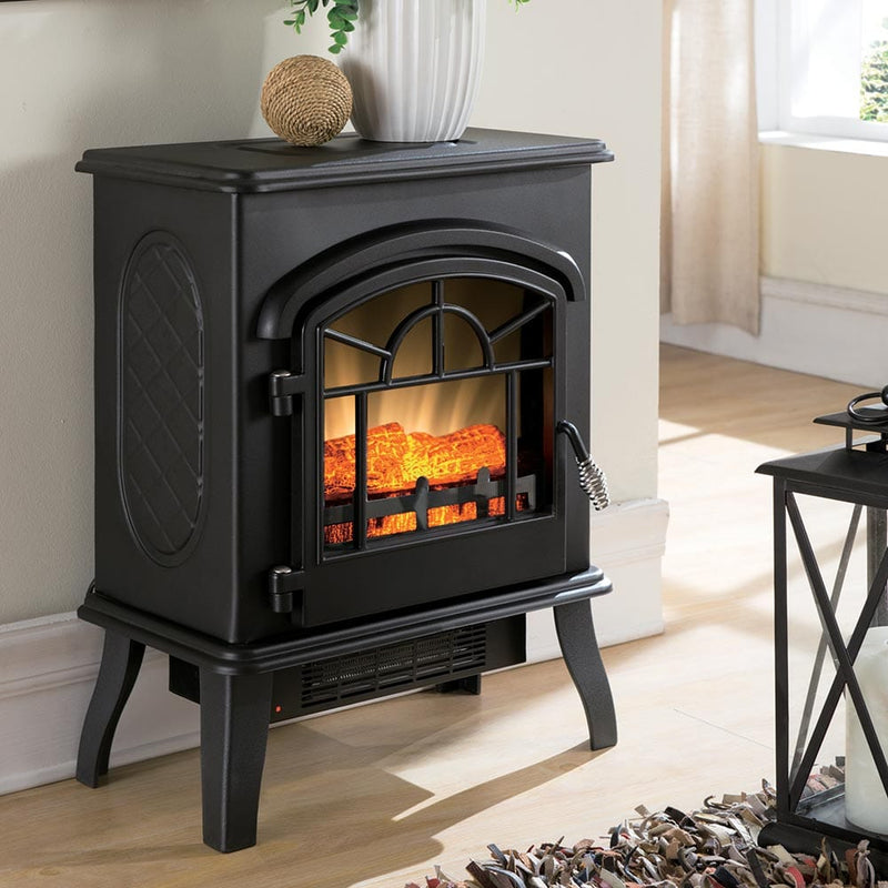 HearthPro Black Electric Fireplace Stove