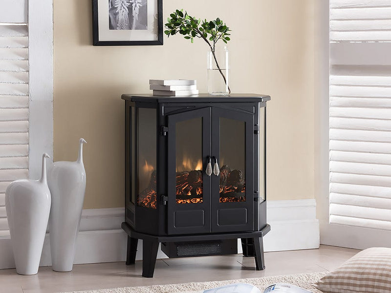 HearthPro Black Infrared Electric Fireplace Stove