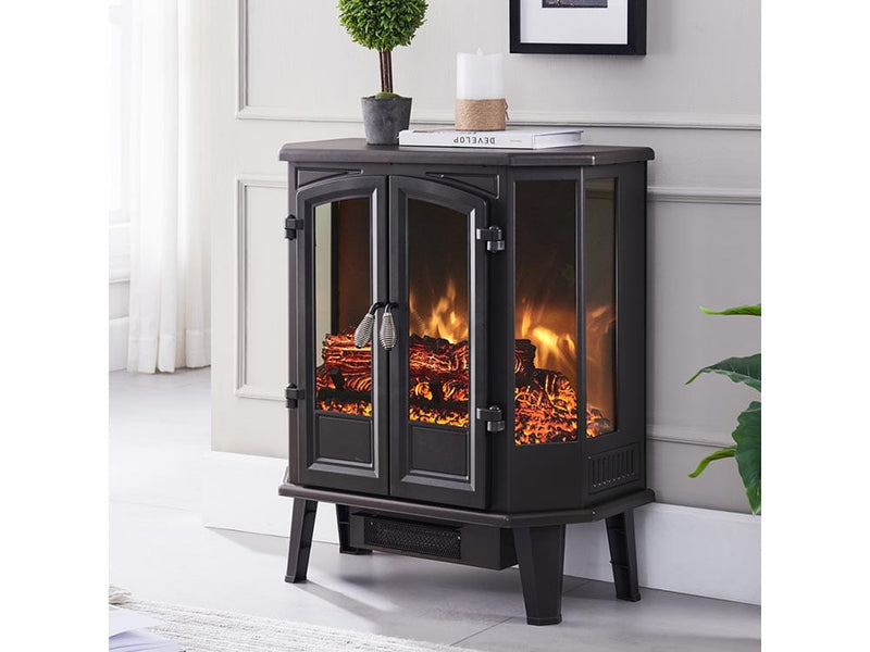 HearthPro Bronze Infrared Electric Fireplace Stove