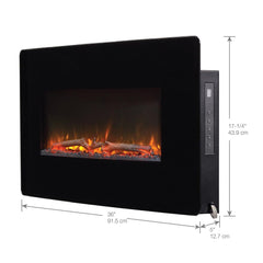 Winslow 36-In Wall Mount Electric Fireplace