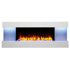 SimpliFire Format Floating Mantel Wall Mount Electric Fireplace