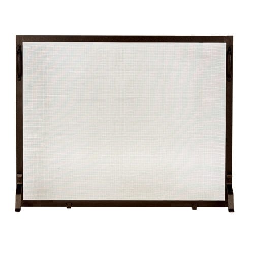 Single Panel Fireplace Screen Bronze Wrought Iron S129B