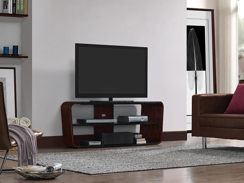 Cameo Park TV Stand in Meridian Cherry