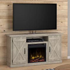 Killian Electric Fireplace Media Console in Ashland Pine