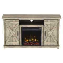 Killian Electric Fireplace Media Console in Ashland Pine