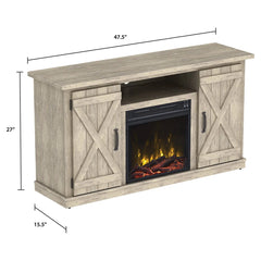 Killian Electric Fireplace Media Console in Ashland Pine