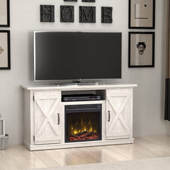 Killian Electric Fireplace Media Console in Sargent Oak