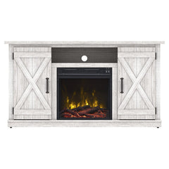 Killian Electric Fireplace Media Console in Sargent Oak