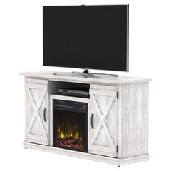 Killian Electric Fireplace Media Console in Sargent Oak