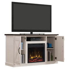 Killian Electric Fireplace Media Console in Two-Tone