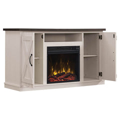 Killian Electric Fireplace Media Console in Two-Tone