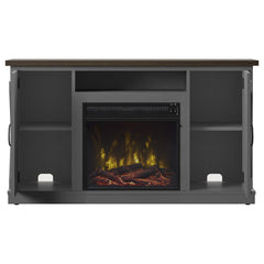 Killian Electric Fireplace Media Console in Huron Gray