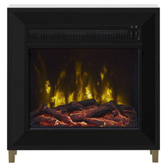 Dorrance Electric Fireplace Mantel Package in Black