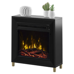 Dorrance Electric Fireplace Mantel Package in Black