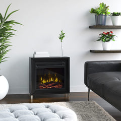 Dorrance Electric Fireplace Mantel Package in Black