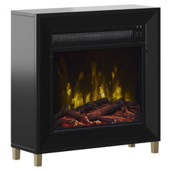 Dorrance Electric Fireplace Mantel Package in Black