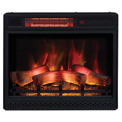 ClassicFlame 23-In 3D Infrared Fireplace Insert & Flush Mount Kit