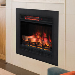 ClassicFlame 23-In 3D Infrared Fireplace Insert & Flush Mount Kit