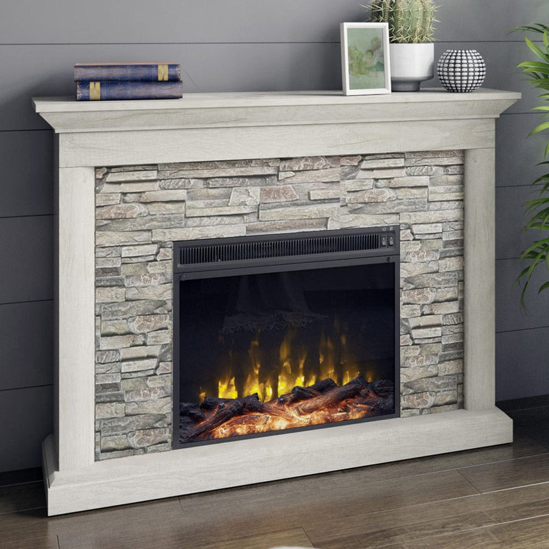 Keeton Electric Fireplace Mantel Package in Fairfax Oak- 23WM90579-TPO116S