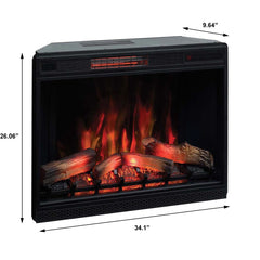 ClassicFlame 33-In 3D Spectrafire Plus Infrared Electric Fireplace Insert