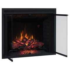 ClassicFlame 39-In LED Builders Electric Firebox with Swinging Doors