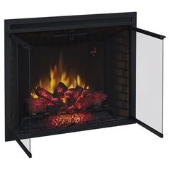 ClassicFlame 39-In LED Builders Electric Firebox with Swinging Doors