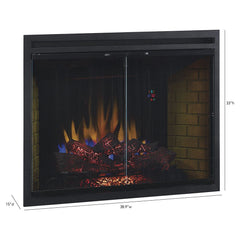 ClassicFlame 39-In LED Builders Electric Firebox with Swinging Doors