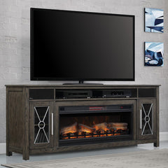 Heathrow Infrared Electric Fireplace Entertainment Center in Tifton Oak - 42MMS6342-O131