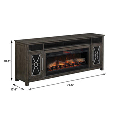 Heathrow Infrared Electric Fireplace Entertainment Center in Tifton Oak - 42MMS6342-O131