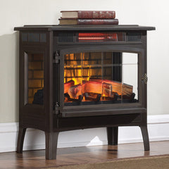 Duraflame 3D Bronze Infrared Electric Fireplace Stove with Remote Control - DFI-5010-02