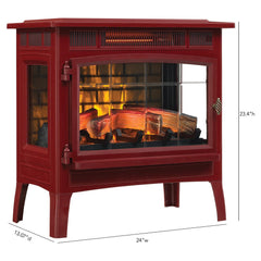 Duraflame 3D Cinnamon Infrared Electric Fireplace Stove with Remote Control