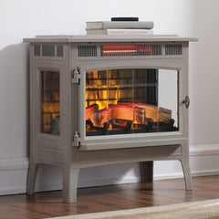 Duraflame 3D French Grey Infrared Electric Fireplace Stove with Remote Control