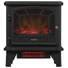 Duraflame 550 Black Infrared Freestanding Electric Fireplace Stove with Remote Control