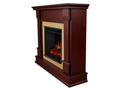 Silverton Electric Fireplace Mantel Package in Dark Mahogany