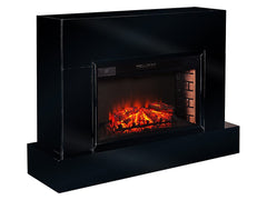 Torvelle Electric Fireplace TV Stand in Gloss Black