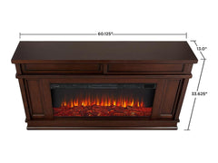 Torrey Infrared Electric Fireplace Mantel Package in Dark Walnut